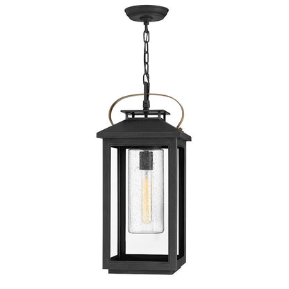 Hinkley Lighting Atwater Outdoor 1-LT Hanging Lantern, Black/Clear - 1162BK-LL