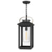 Hinkley Lighting Atwater 1 -LT Outdoor Medium Hanging Lantern, Black - 1162BK-LV
