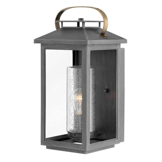 Hinkley Lighting Atwater Outdoor 1-LT Medium Wall, Ash Bronze/Clear - 1164AH-LL