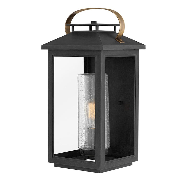 Hinkley Lighting Atwater Outdoor 1 Light Large Wall, Black/Clear - 1165BK-LL