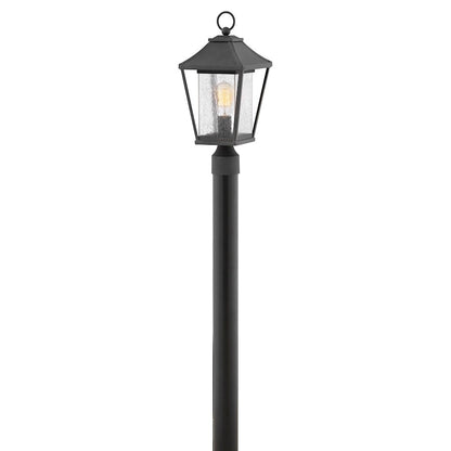 Hinkley Lighting Palmer 1 Light Post Top/Pier Mount, Museum Black