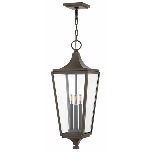 Hinkley Lighting 3-LT Outdoor Jaymes Hanging Light, Bronze