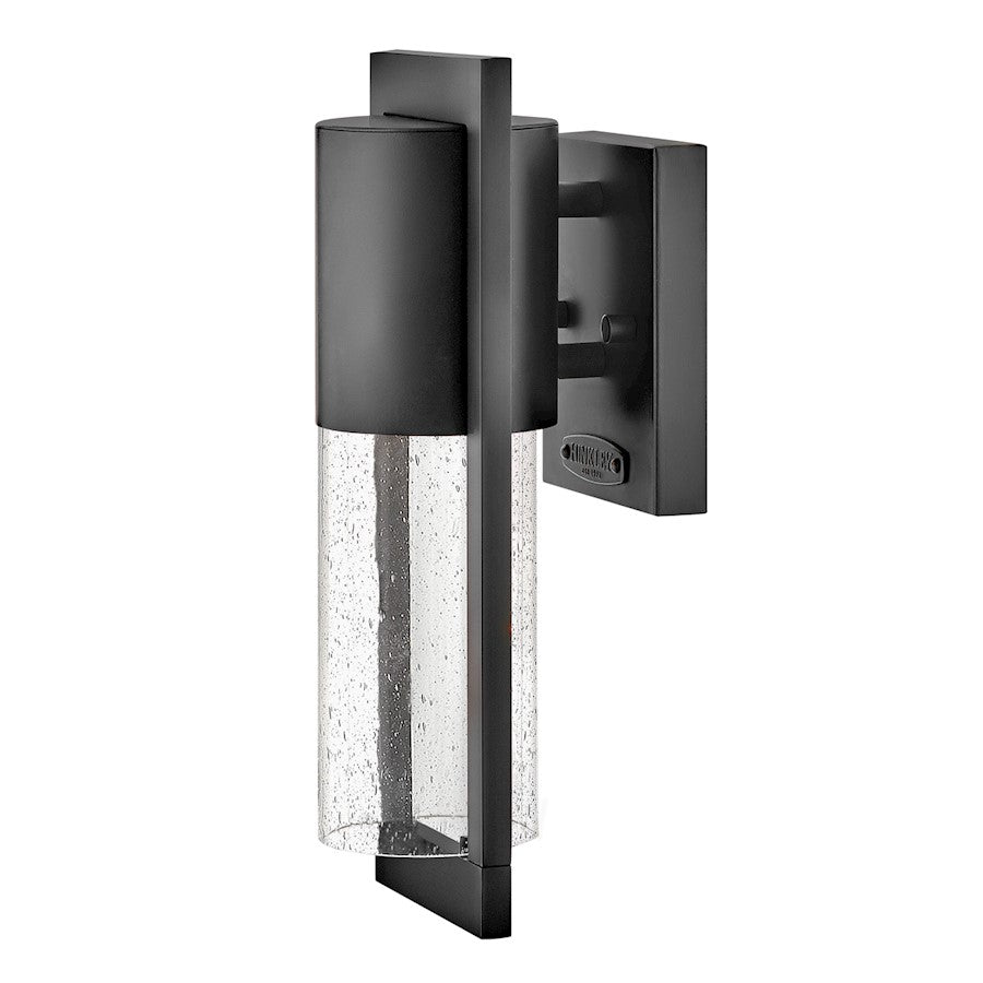 Hinkley Lighting Shelter 1 Light Outdoor XS Wall Mount, Black/Seed - 1327BK-LL