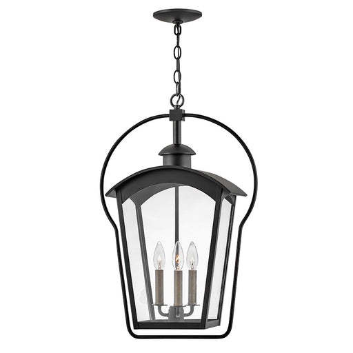 Hinkley Lighting Yale 3 Light Outdoor LG Hanging Lantern, Black - 13302BK