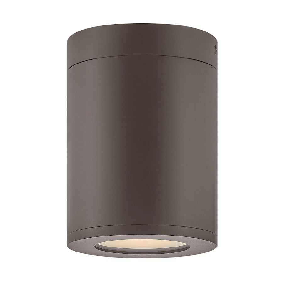 Hinkley Lighting Silo Outdoor 1 Light Flush Mount, Bronze/Etched - 13592AZ-LL