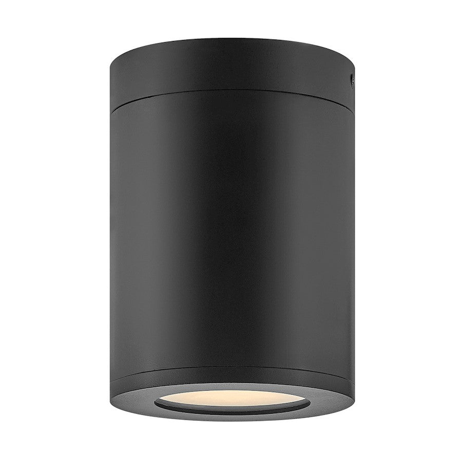 Hinkley Lighting Silo Outdoor 1 Light Flush Mount, Black/Etched - 13592BK-LL