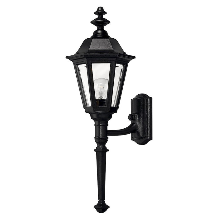 Hinkley Lighting Manor House 1 Light Outdoor Small Wall Sconce, Black
