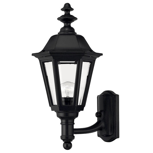 Hinkley Lighting Manor House 1 Light Outdoor Small Wall Mount, Black