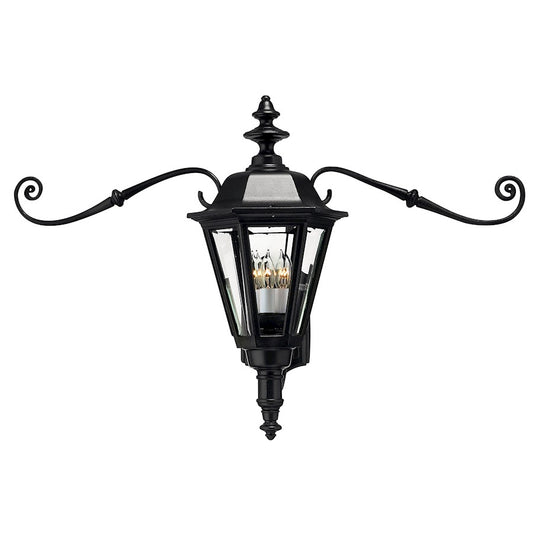 Hinkley Lighting Manor House 1 Light Outdoor Medium Wall Mount, Black