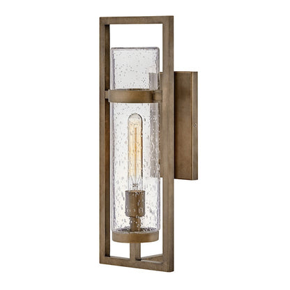 Hinkley Lighting Cordillera Outdoor 1 Light Small Wall, Bronze/Clear - 14904BU