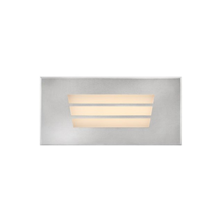 Hinkley Lighting Dash Louvered LED Brick Light Small, Steel/Frosted - 15334SS