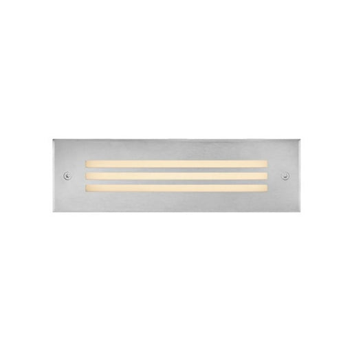 Hinkley Lighting Dash Louvered LED Brick Light Large, Steel/Frosted - 15335SS
