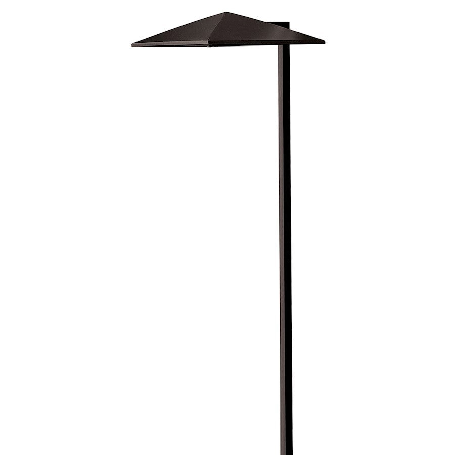 Hinkley Lighting Landscape Harbor 1 Light Path, Satin Black/Etched - 1561SK-LL