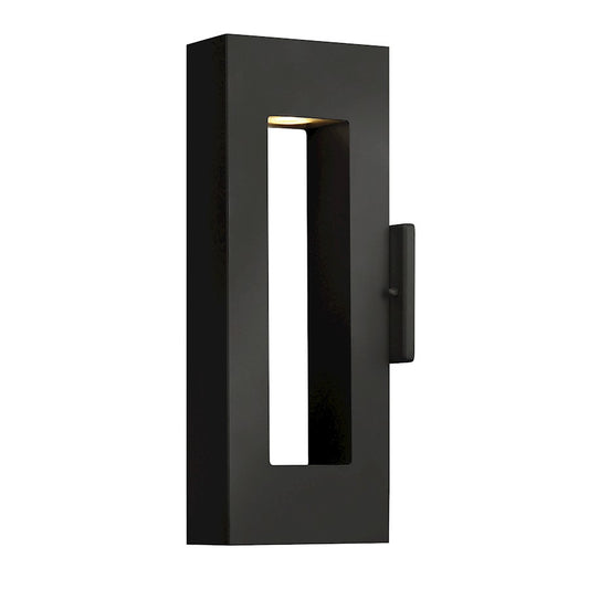 Hinkley Lighting Atlantis 2 Light Outdoor Sm Wall Mount, Satin Black