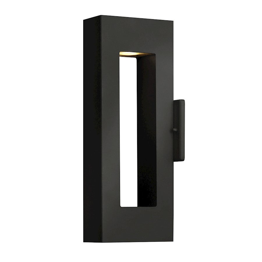 Hinkley Lighting Atlantis Outdoor 2 Light 6.5" Wall, Black/Etched - 1640SK-LL