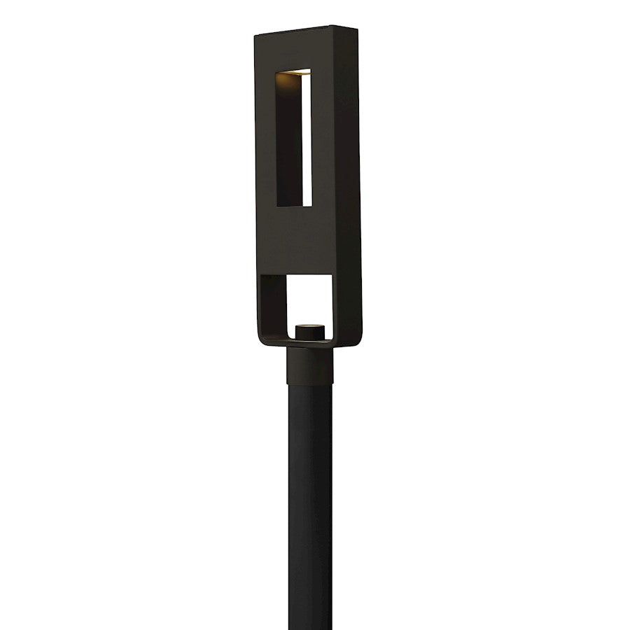 Hinkley Atlantis 1 Light LED Outdoor Post/Pier, Satin Black