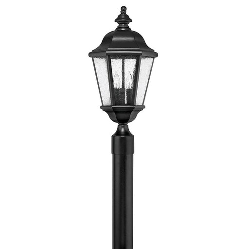 Hinkley Lighting Edgewater 3 Light Outdoor Post Mount, Black/Seedy - 1671BK-LV