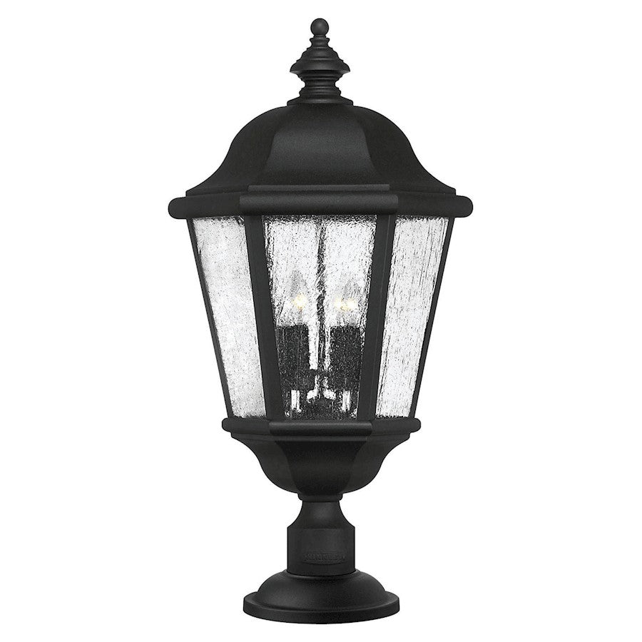 Hinkley Lighting Edgewater 4 Light Outdoor Post Mount, Black/Seedy - 1677BK-LV