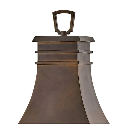 Hinkley Lighting Beacon Hill Outdoor 3-LT Post/Pier, Copper/Clear