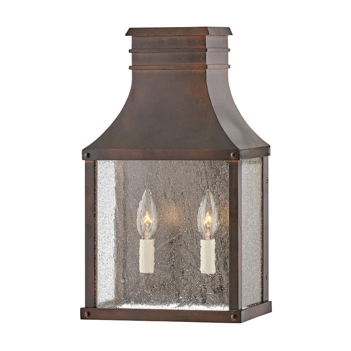 Hinkley Lighting Beacon Hill Outdoor 2 Light 23" Wall, Copper/Clear - 17464BLC