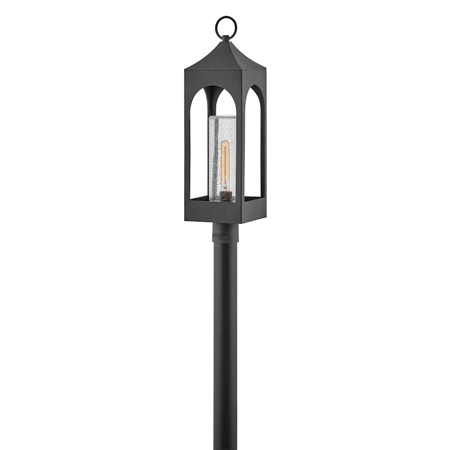 Hinkley Lighting Amina Outdoor 1-LT Post/Pier, Distressed Zinc/Clear - 18081DSZ