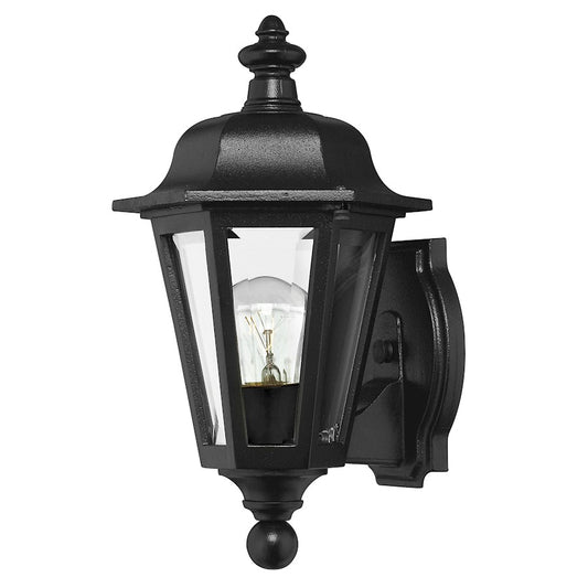 Hinkley Lighting Manor House 1 Light Outdoor Mini Wall Mount, Black