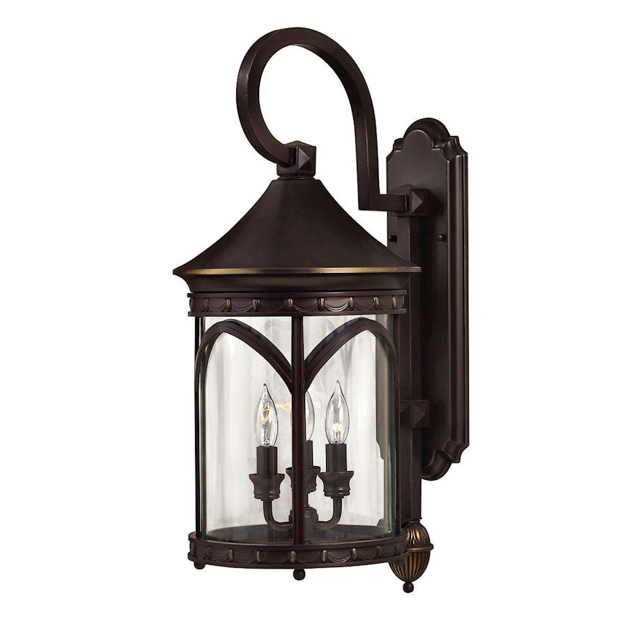 Hinkley Lighting Lucerne 3 Light Outdoor Wall Mount in Copper Bronze - 2314CB-LL