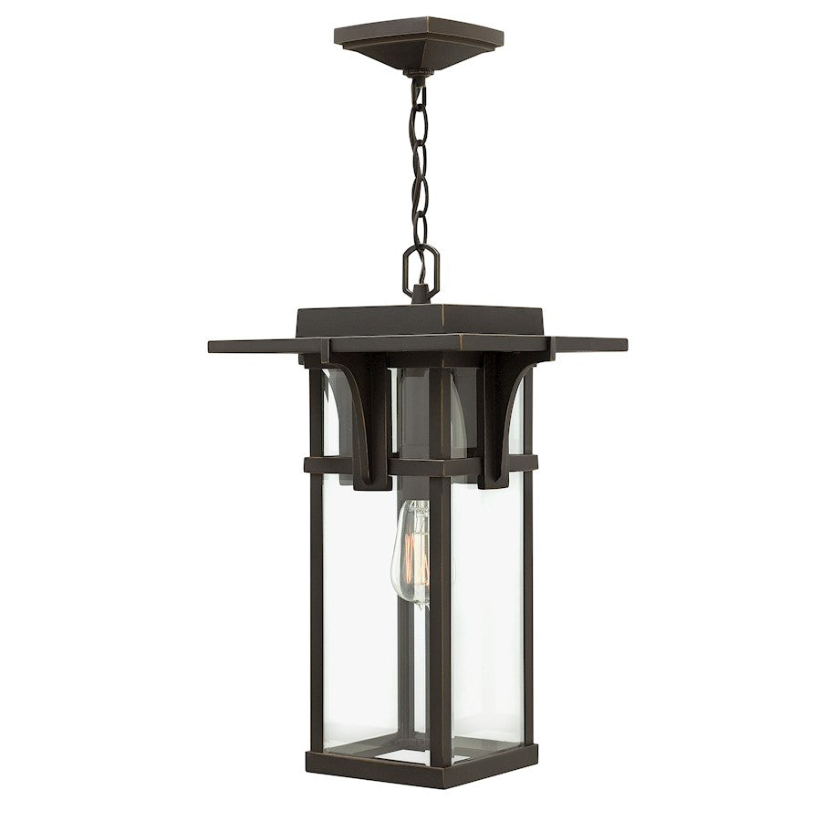 Hinkley Lighting Manhattan 1 Light Outdoor Hanging, Oil Rubbed Bronze