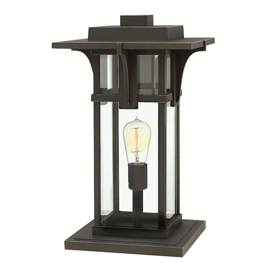 Hinkley Lighting Manhattan 1 Light Pier Mount, Bronze/Clear Beveled - 2327OZ-LV