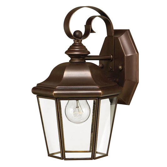 Hinkley Clifton Park 1 Light Outdoor Wall Mount, Copper Bronze