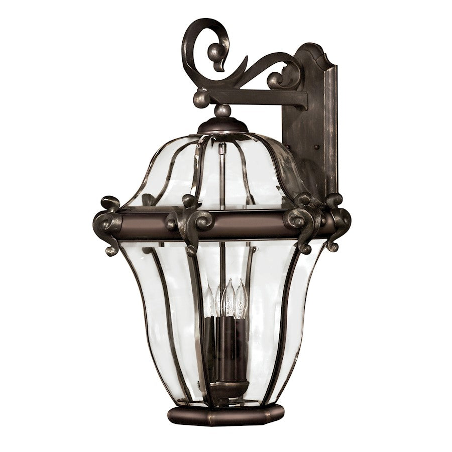 4 Light Outdoor Large Wall Sconce