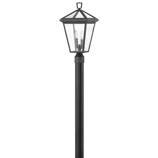 Hinkley Lighting Alford Place 2 Light Post Mount, Museum Black/Clear - 2561MB-LV