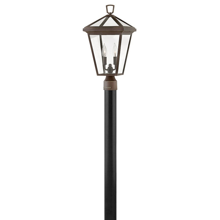 Hinkley Lighting Alford Place 2 Light Post Mount, Bronze/Clear - 2561OZ-LV
