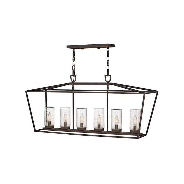 Hinkley Lighting Alford Place 6 Light Outdoor Hanging, Bronze/Seed - 2569OZ-LV