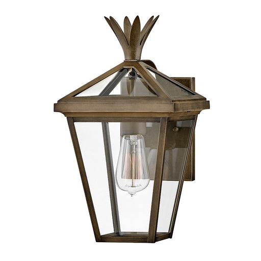 Hinkley Lighting Palma 1 Light Outdoor Small Wall Sconce, Bronze/Clear - 26090BU
