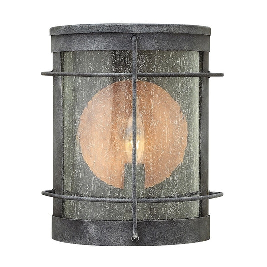 Hinkley Lighting Newport Outdoor Wall Mount, Aged Zinc