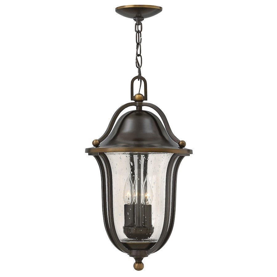 Hinkley Lighting Bolla 3 Light Outdoor Hanging, Olde Bronze