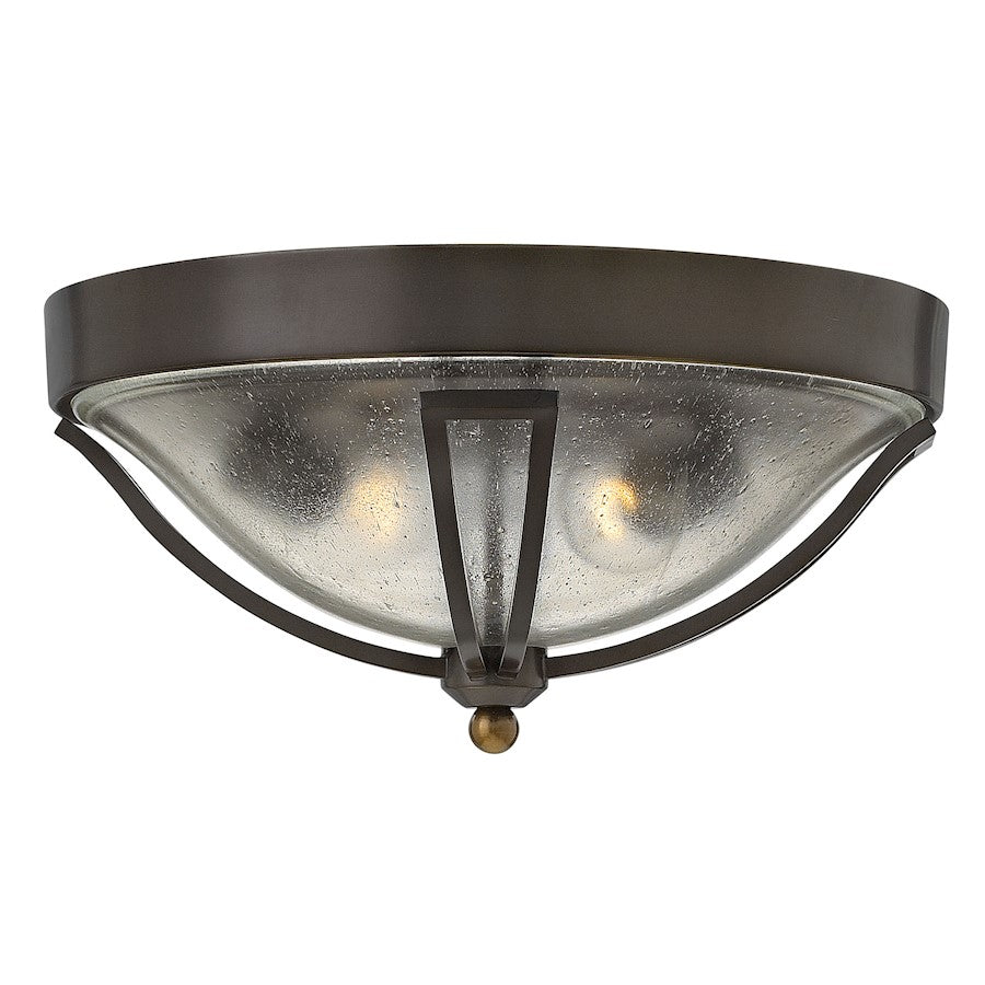 Hinkley Lighting Bolla 2 Light Outdoor Flush Mount, Olde Bronze