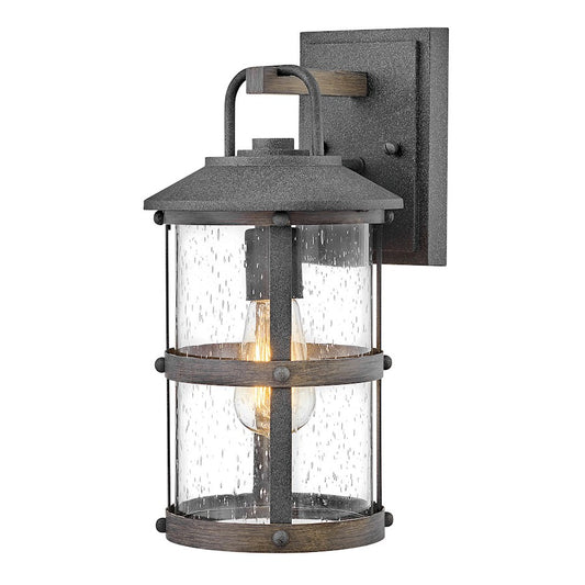 Hinkley Lighting Lakehouse 1 Light Outdoor Wall Mount, Aged Zinc