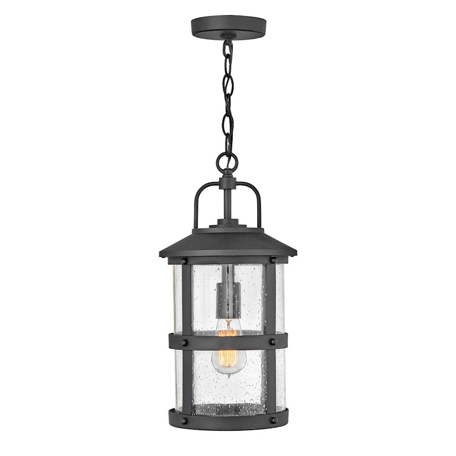 Hinkley Lighting Lakehouse 1 Light Outdoor Hanging in Black - 2682BK