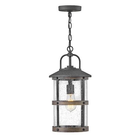 Hinkley Lighting 1 Light Lakehouse Outdoor Hanging, Aged Zinc