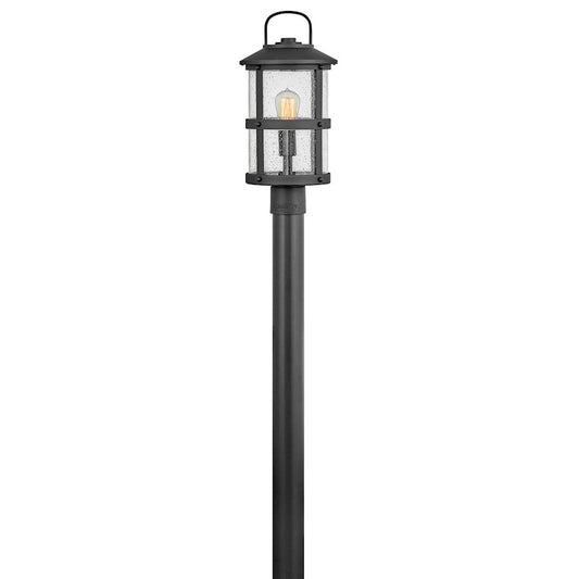 Hinkley Lighting Lakehouse Outdoor 1-LT Post/Pier, Black/Clear - 2687BK-LL