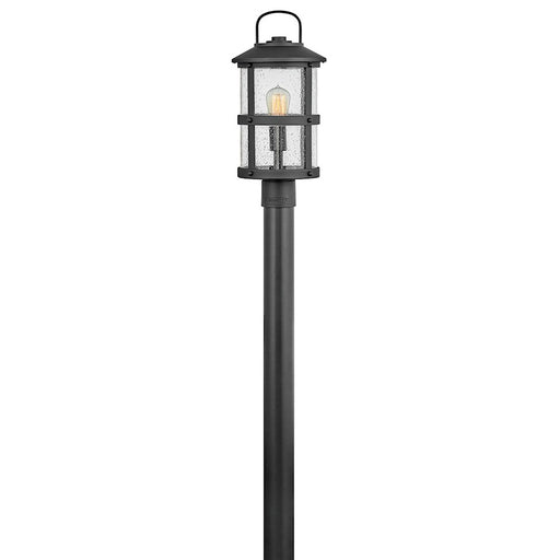 Hinkley Lighting Lakehouse 1 Light Outdoor Post Mount, Black/Seedy - 2687BK-LV