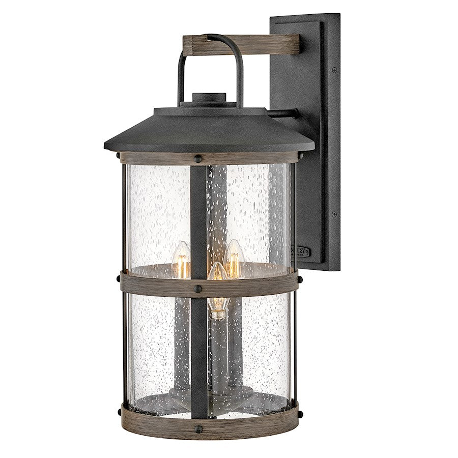 Hinkley Lighting Lakehouse 3 Light Outdoor XL Wall Mount, Zinc/Seed - 2688DZ