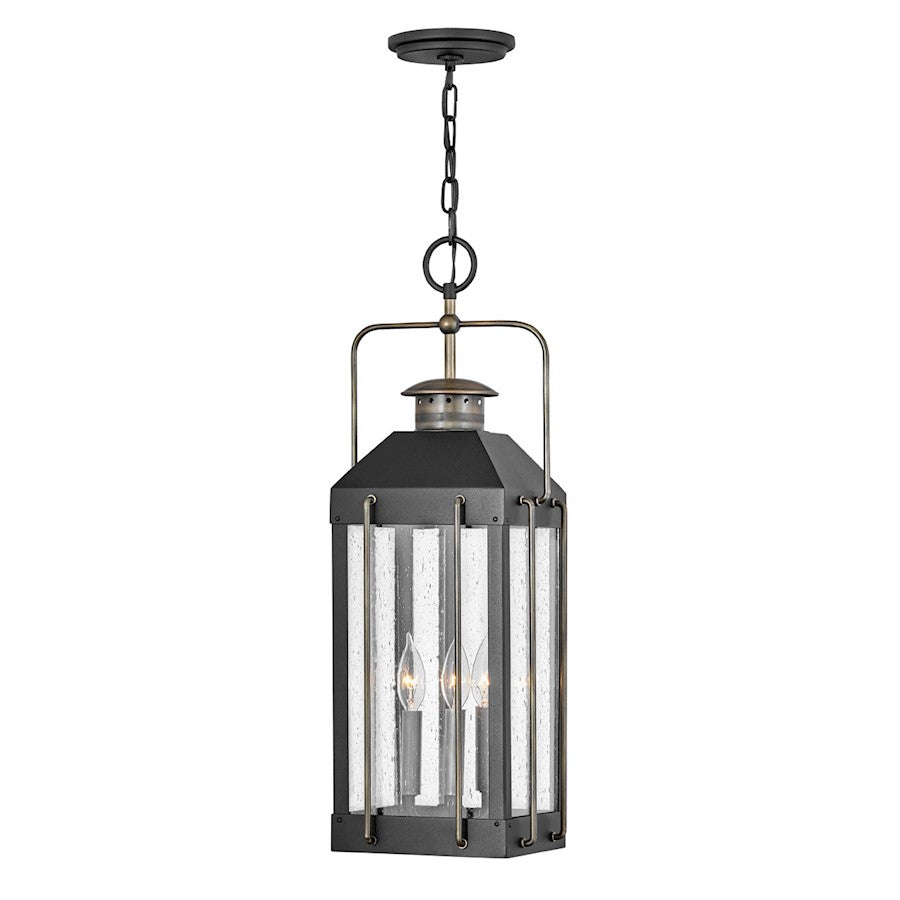 Hinkley Lighting Fitzgerald 3 Light Outdoor Hanging in Textured Black - 2732TK