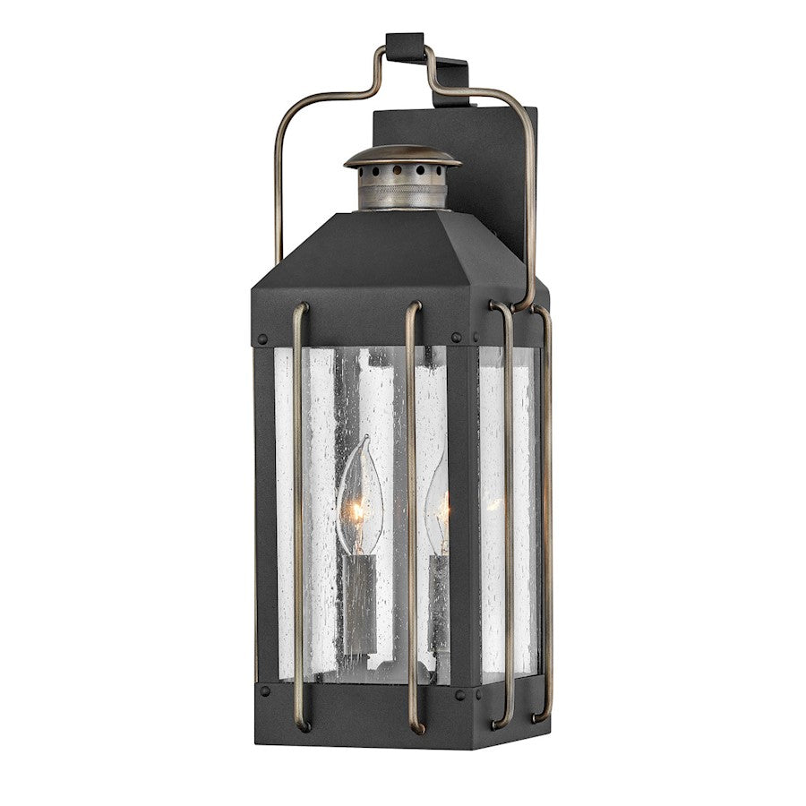 Hinkley Lighting Fitzgerald 2 Light Outdoor Wall Mount in Textured Black - 2734TK