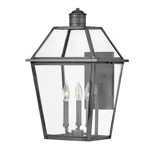 Hinkley Lighting Nouvelle 3 Light Outdoor Wall Mount in Black - 2774BLB