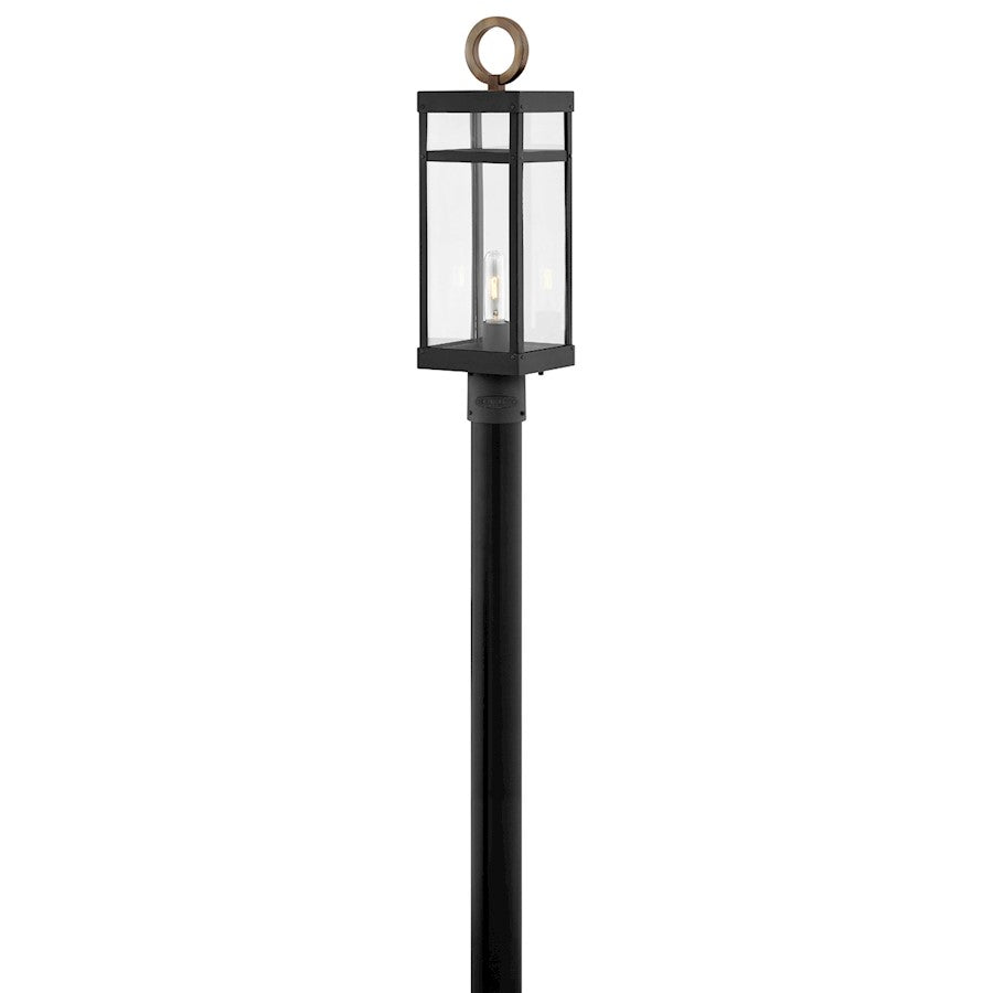 Hinkley Lighting Porter 1 Light Outdoor Med Post Top/Pier Mount, BK - 2801BK-LL