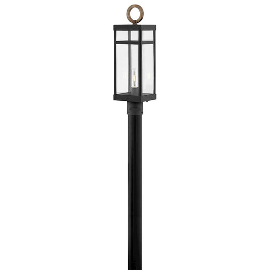 Hinkley Lighting Porter 1 Light Outdoor Med Post Top/Pier Mount, BK - 2801BK-LL