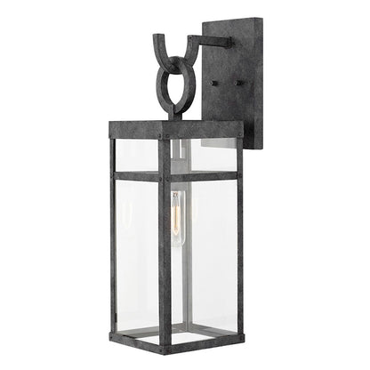 Hinkley Lighting Porter Outdoor 1 Light 22" Wall Mount, Zinc/Clear - 2804DZ-LL